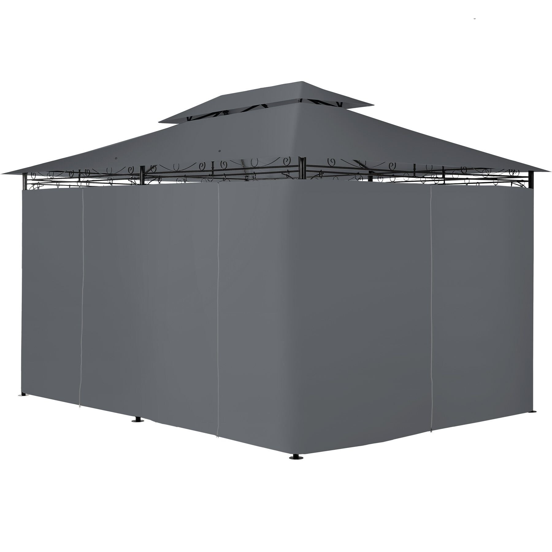 TECTAKE Pabellón de jardín 4 x 3 m - 2