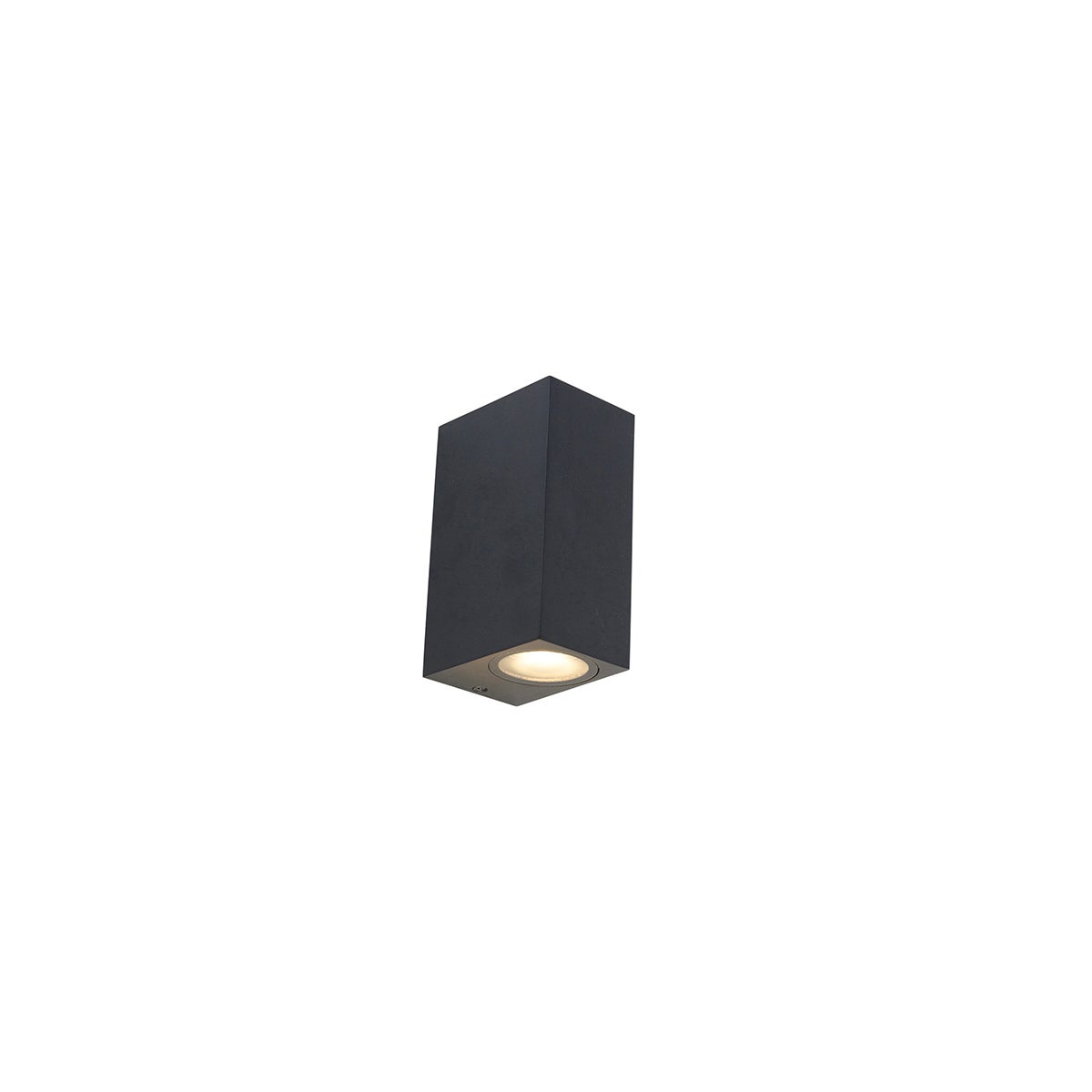 Zestaw 3 inteligentnych lamp ściennych czarnych 2-punktowych IP44 z Zigbee GU10 - Baleno