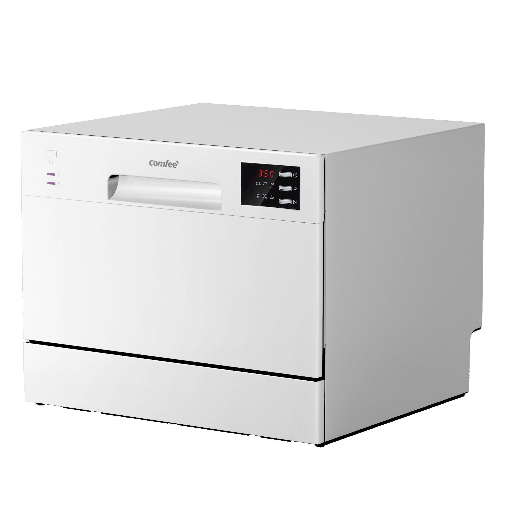 Comfee Lave-Vaisselle Pose Libre L55cm 47db avec 6 Couverts, 6 Programmes, Commande Tactile Affichage LED Blanc, Classe D - 8