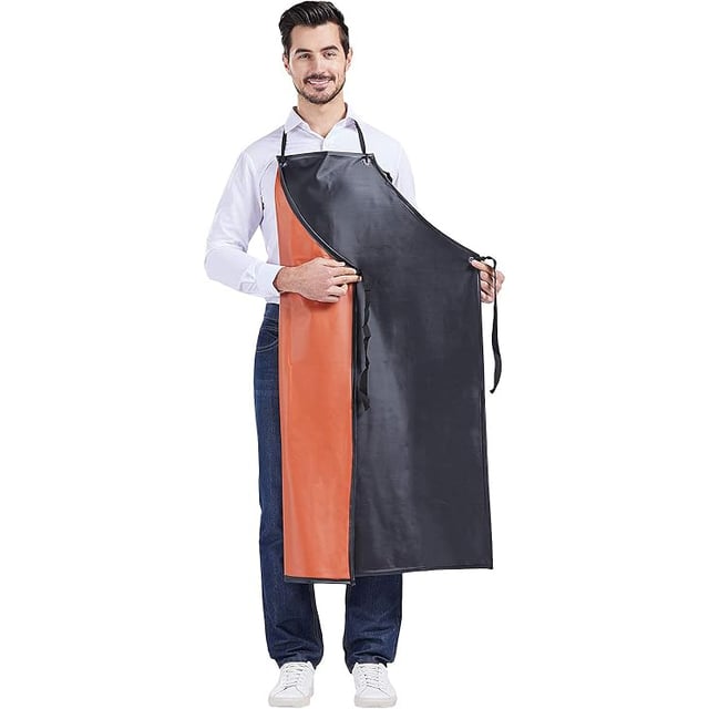 Grembiule Impermeabile Regolabile Con 3 Tasche Verde | Unisex Per Cucina, Giardinaggio, Ristorante E Pittura - 2