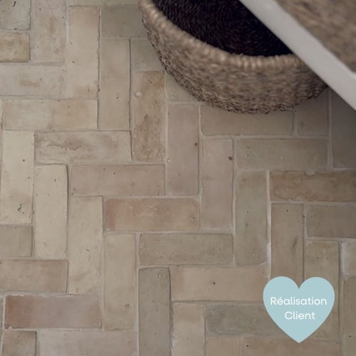 Carrelage Véritable Bejmat Marocain Naturel 4,5x14,5cm (0,66m²) - Les Carreaux de Jean - 5