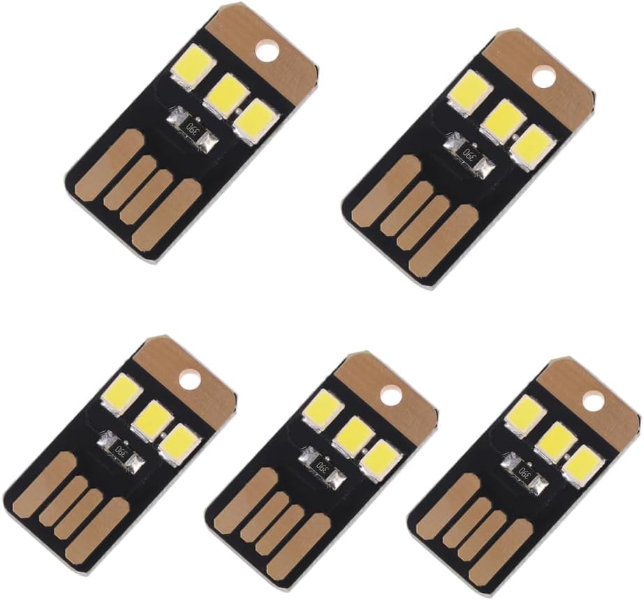 Zestaw 5 mini lamp LED USB do laptopa i lampka kempingowa Wersja PCB Idealna na wyprawy awaryjne i zajęcia na świeżym powietrzu Port