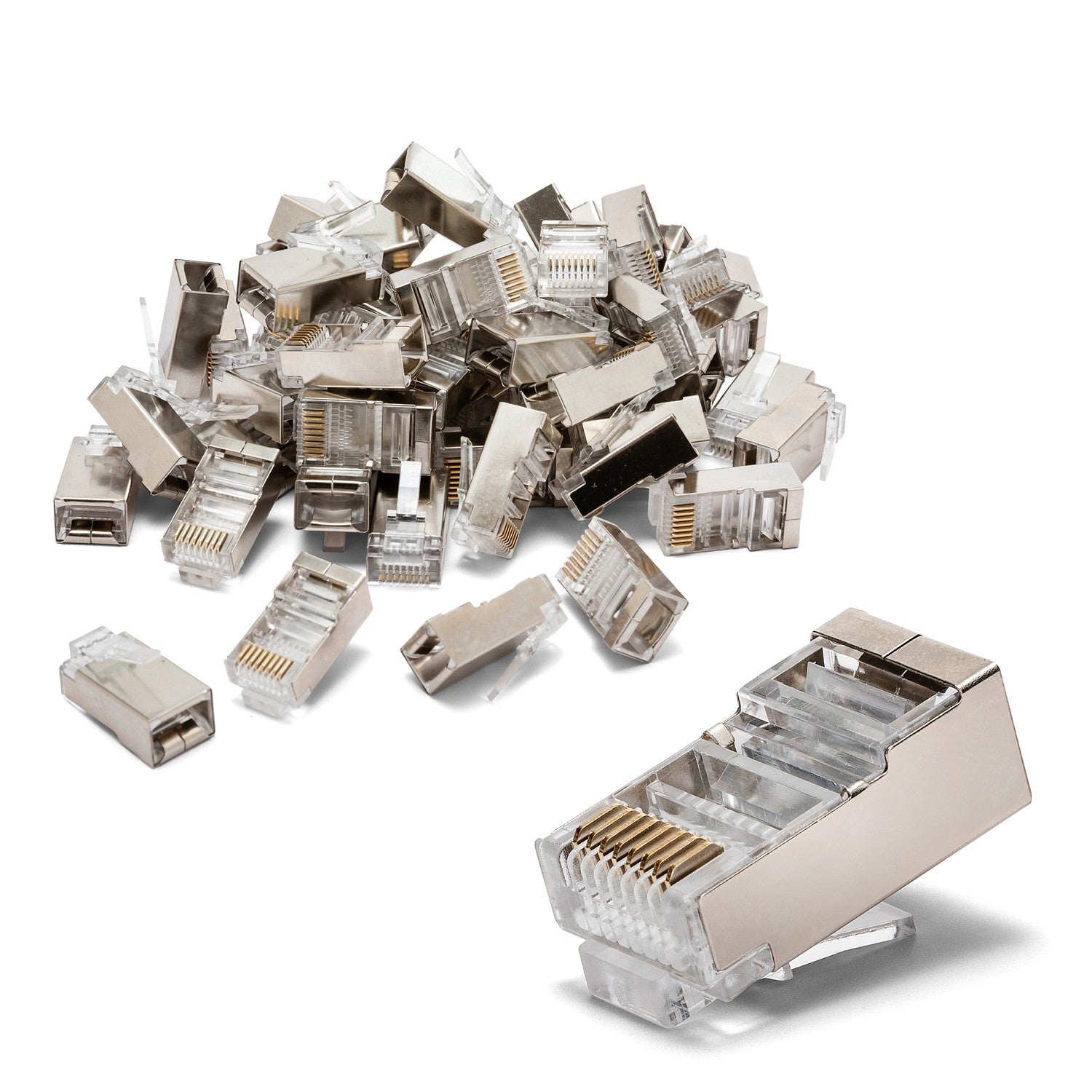 50 connettori da crimpare CAT6 FTP - Schermati - 6