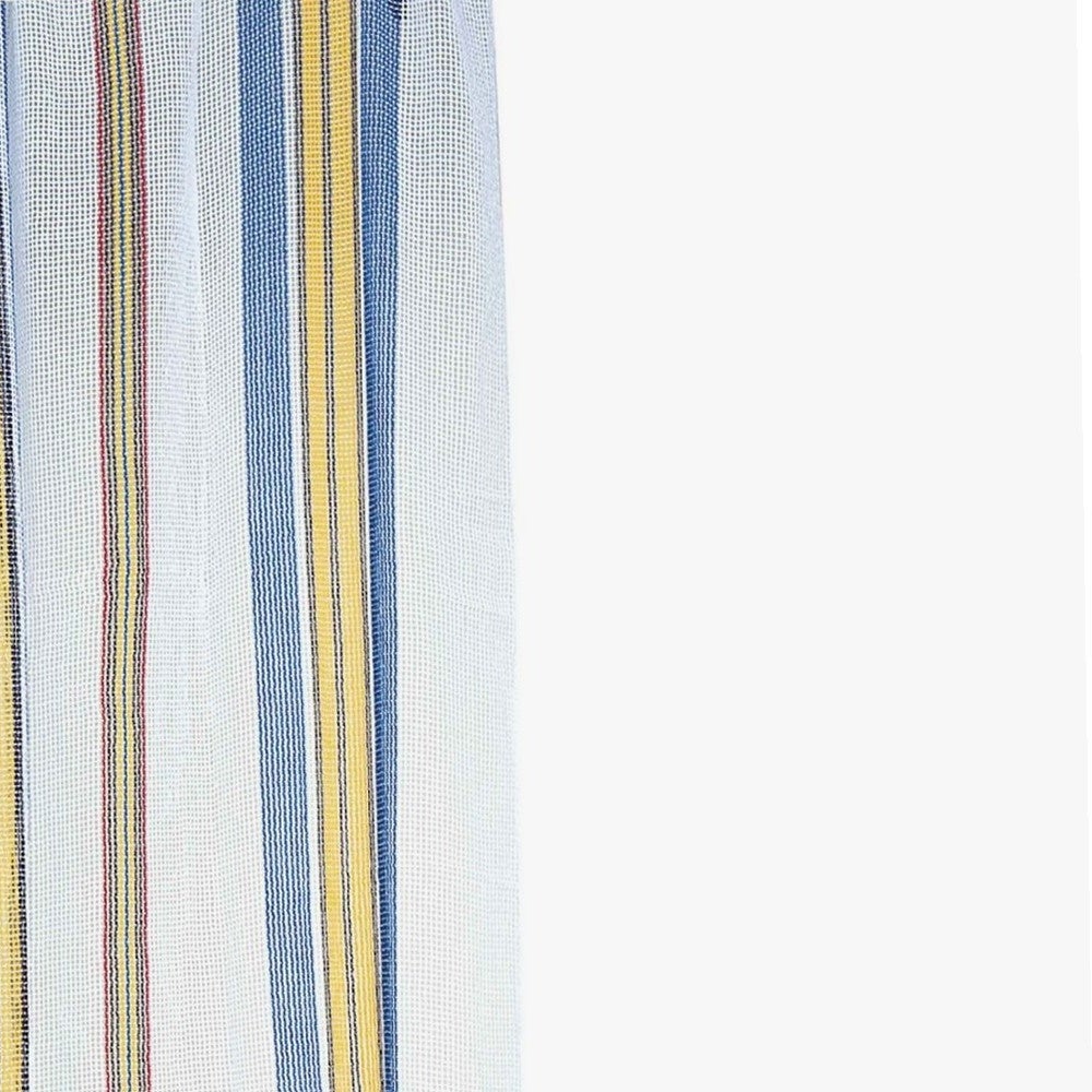 Rideau marseillais tissé Bleu (225 x 140 cm) - 4