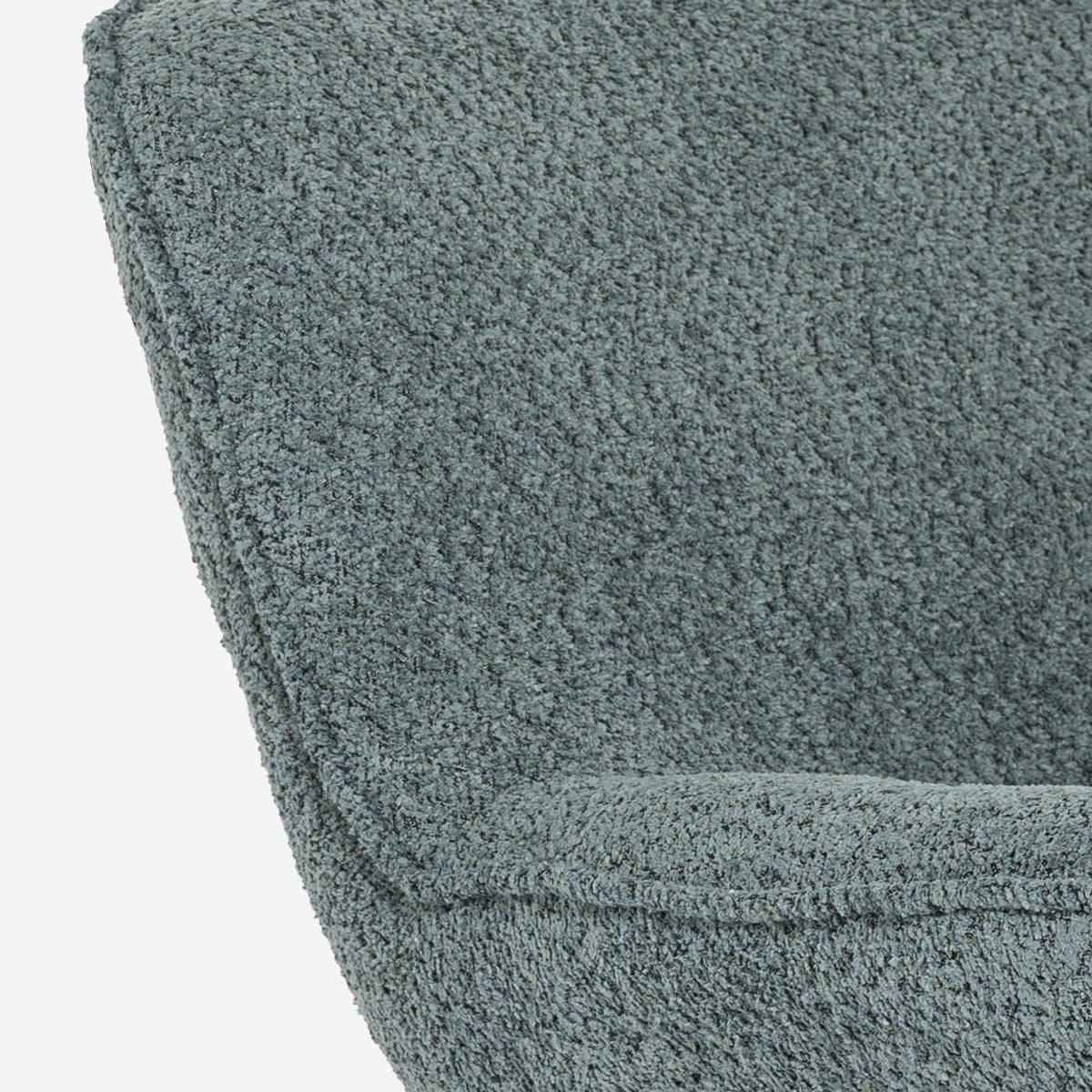 Fauteuil de bureau moderne pivotant en tissu bouclé Konn - 3
