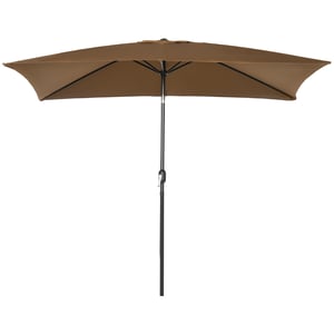 Parasol inclinable rectangulaire métal polyester