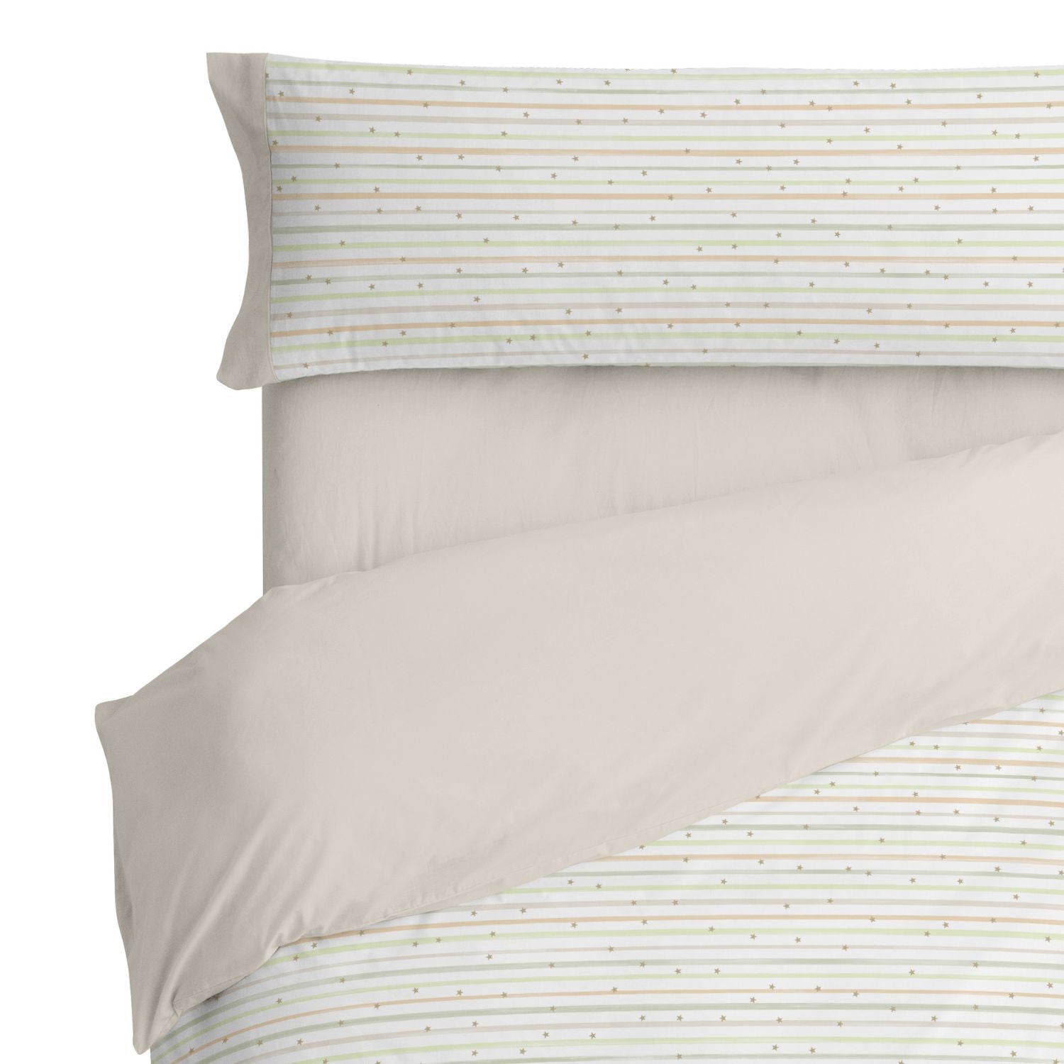 Juego de funda nórdica infantil Burrito Blanco diseño 181 50