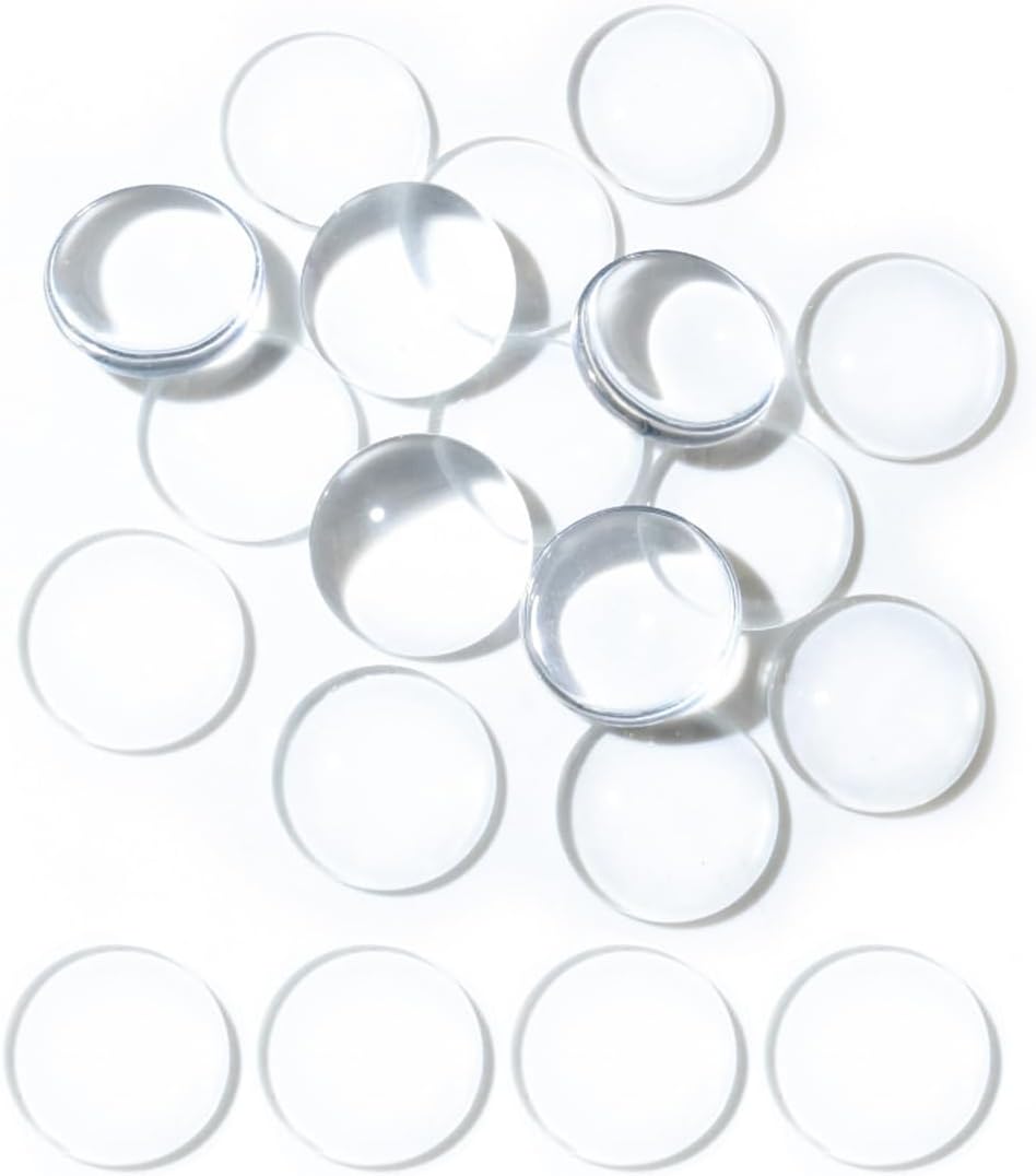 40 bucăți de tampoane antiderapante din silicon transparent pentru mese de sticlă cu suport autoadeziv (25 mm) (transparente)