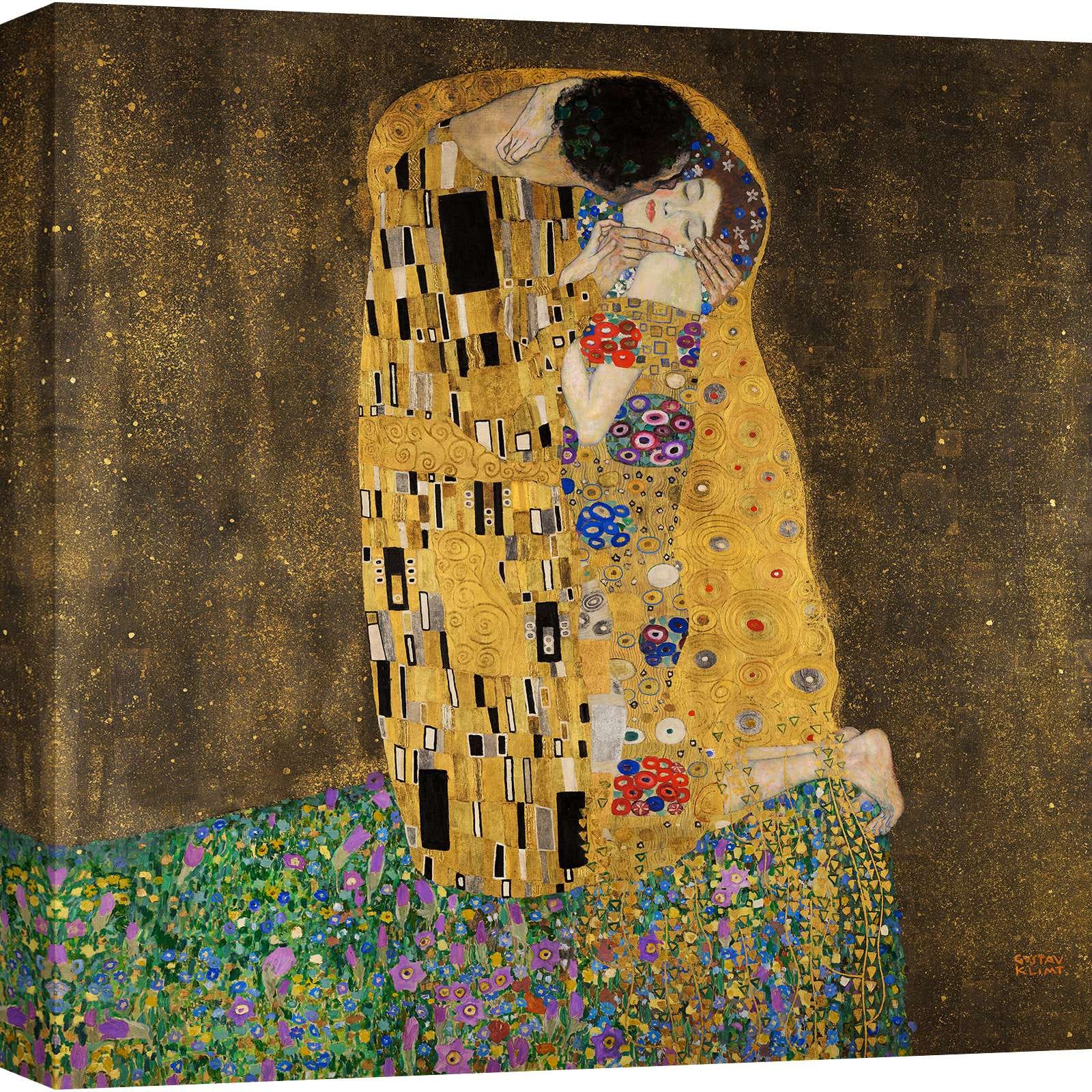 Amour Gustav Klimt kg104 Tableau imprimé sur toile, 150 x 60 Amour Gustav Klimt kg104 Tableau imprimé sur toile, 150 x 60