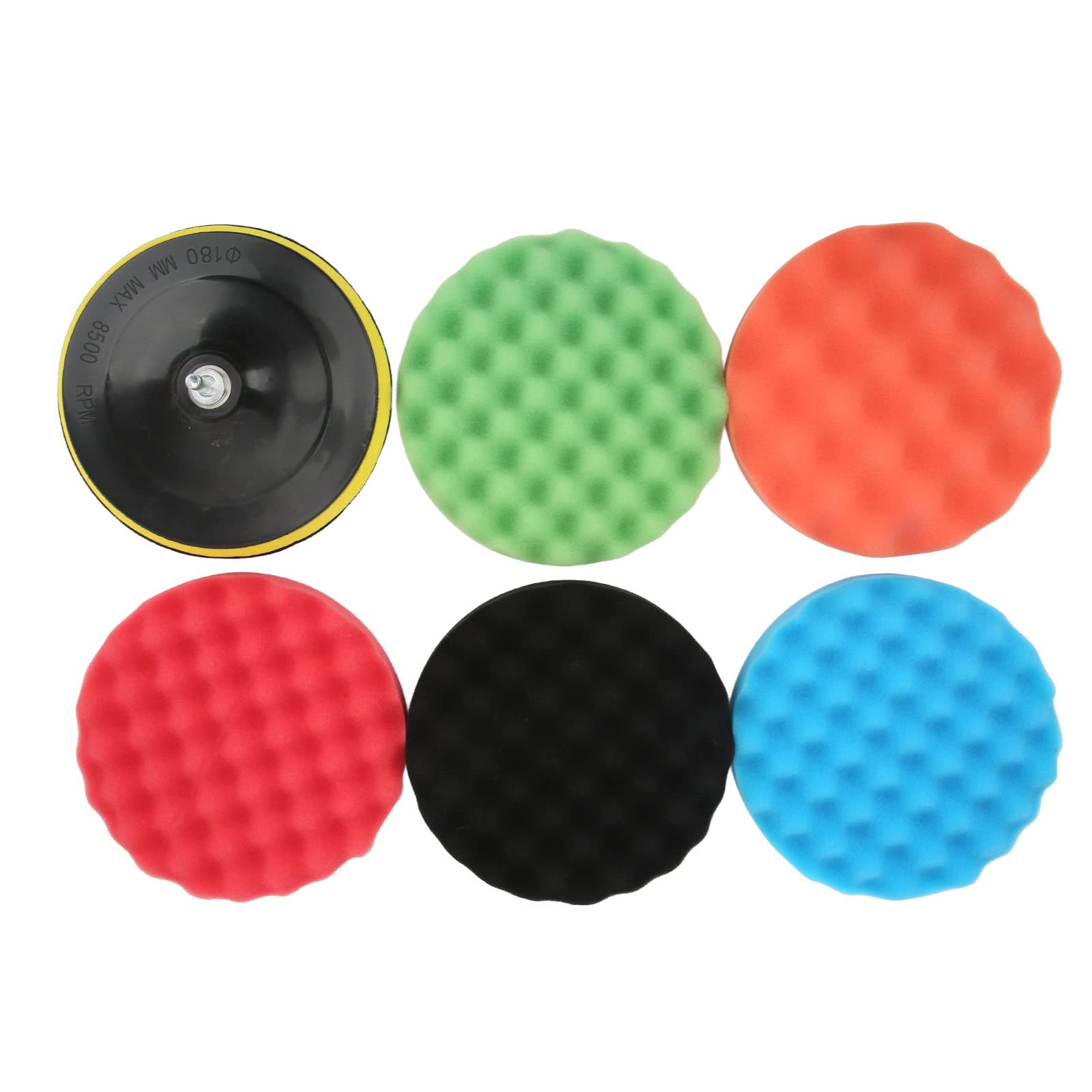 Lot De 6 Éponges Polissage Rupes D-A FINE Jaunes – 150-180 Mm, Idéales Pour Finition Brillante Et Correction Fine Sur Peinture Auto