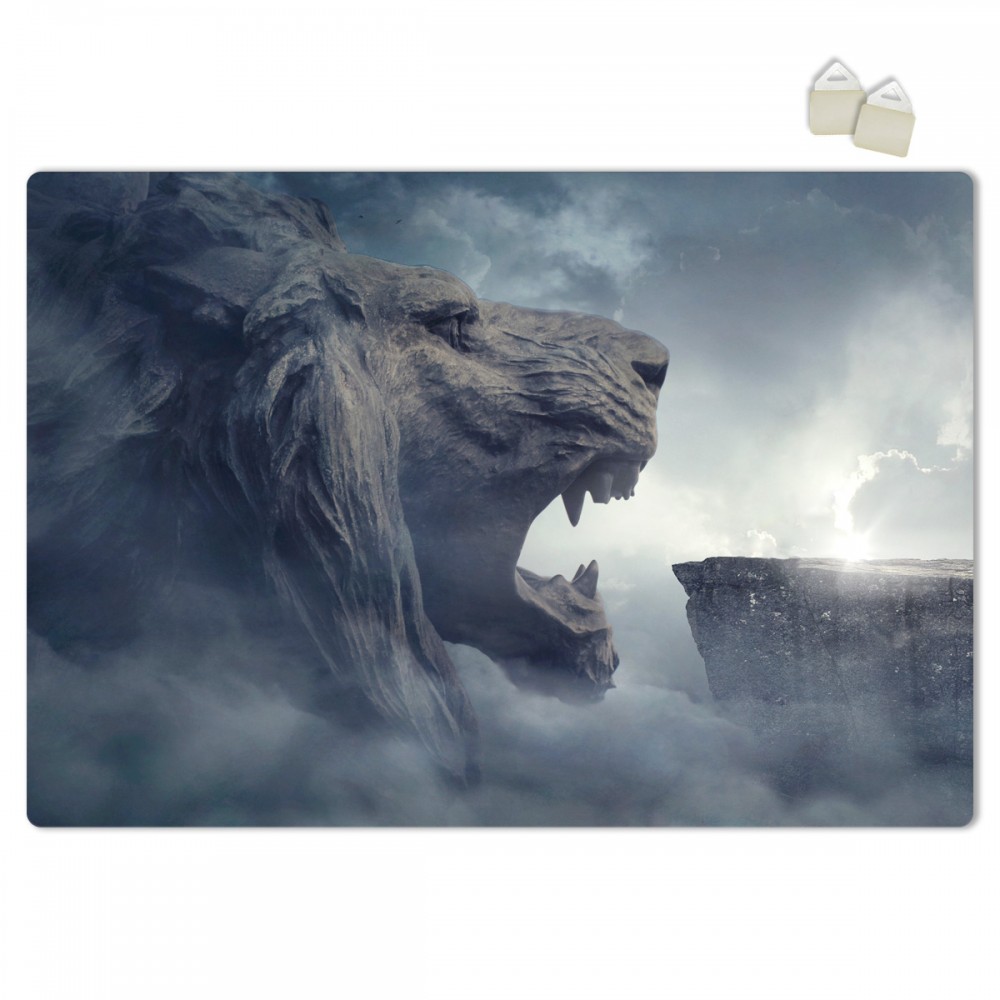 Leon - estructura de poster de espuma de pvc forex de 3 mm de espesor - dimensiones 100x70 cm