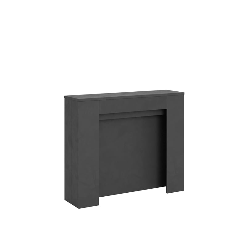 Rozkładany stolik konsolowy Kiba Anthracite 90x25/211 cm