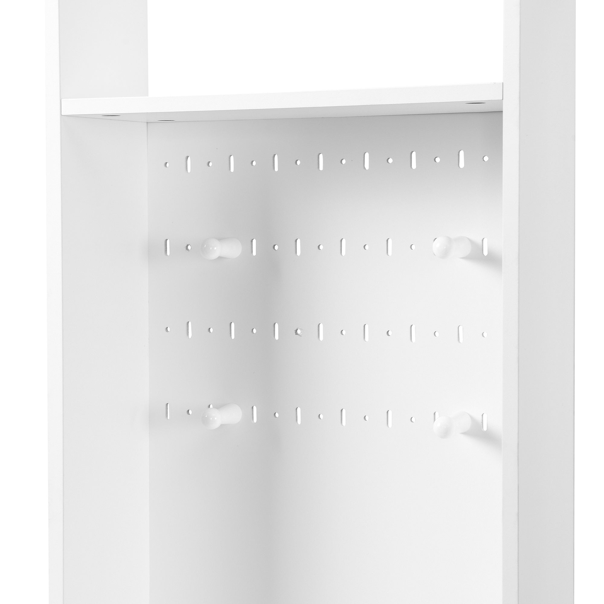 Vestiaire d'entrée multifonctionnel - avec porte-manteau et banc de rangement à chaussures - MDF - Blanc - 6