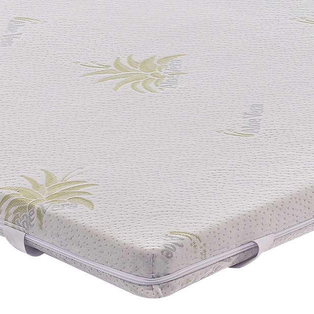 MaterassieDoghe - Surmatelas 150x200 à mémoire de forme - hauteur 10 cm - déhoussable en aloe vera - 4