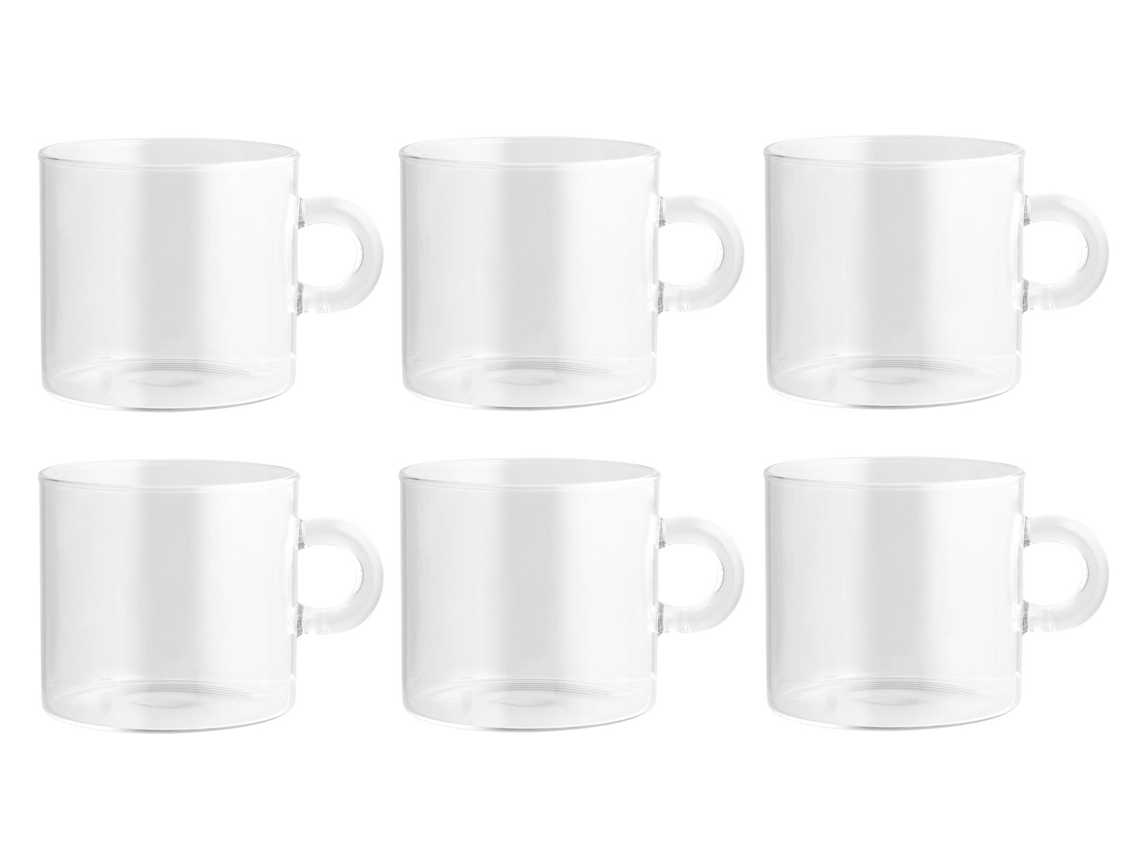 Set 6 Bicchieri In Vetro Borosilicato H&H Fusion - Trasparenti, 300 Ml - Foto 2