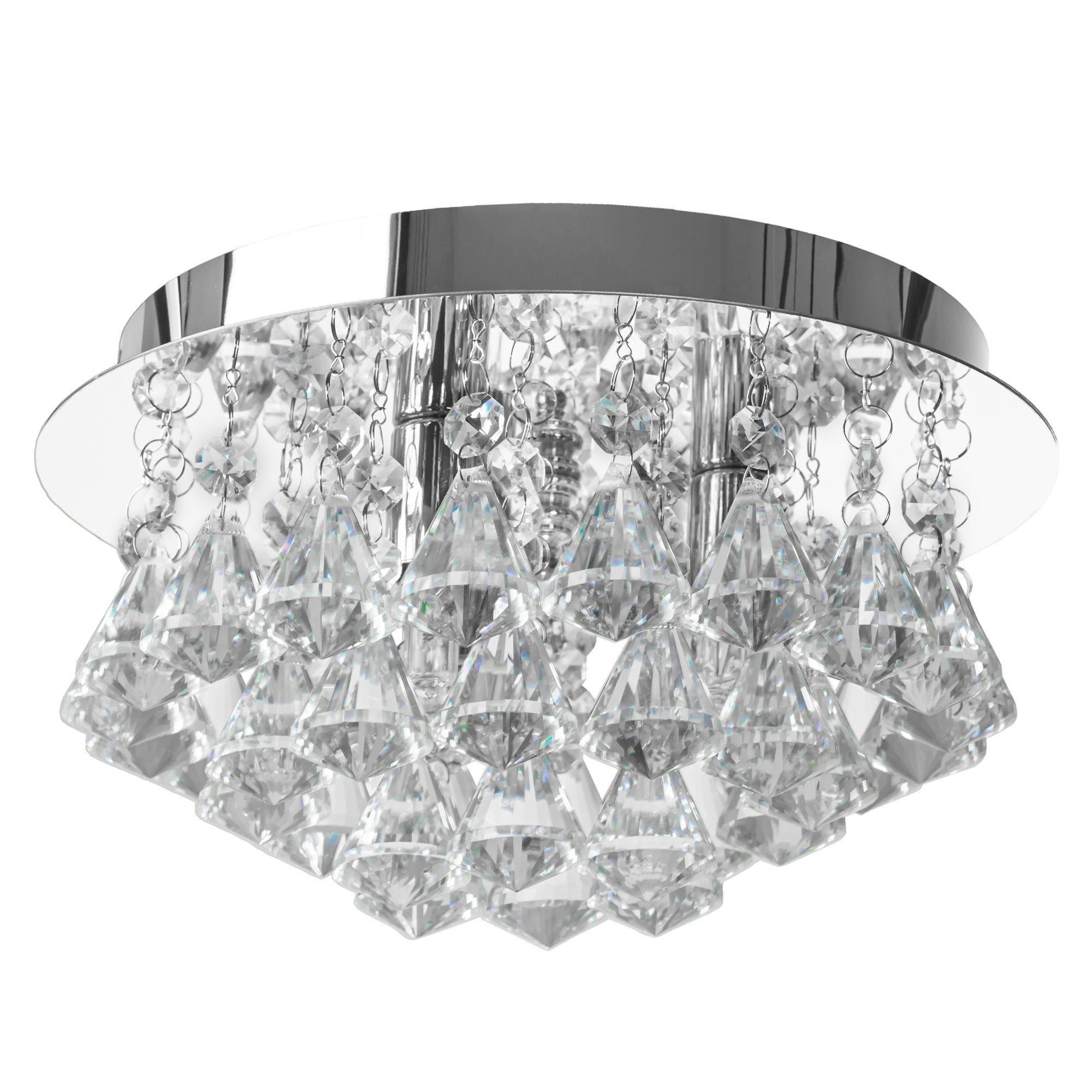 Lampa Sufitowa Kryształowa Toolight App1039-C Chrom