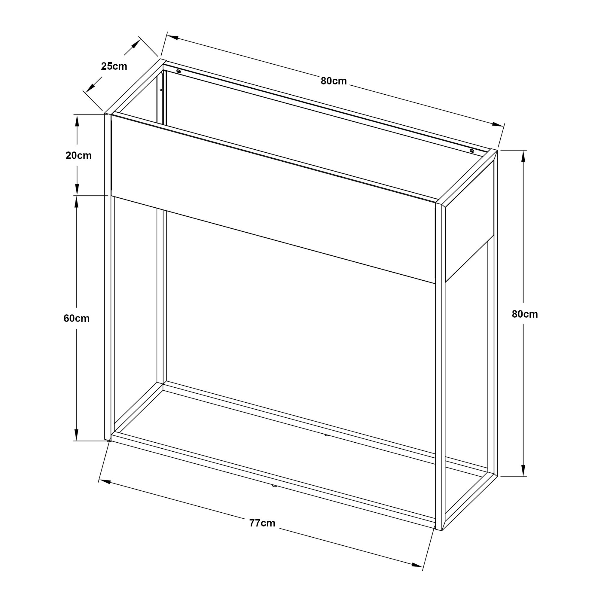 Porte-plantes surélevé Joensuu 80 x 80 x 25 cm gris clair [en.casa] - 4