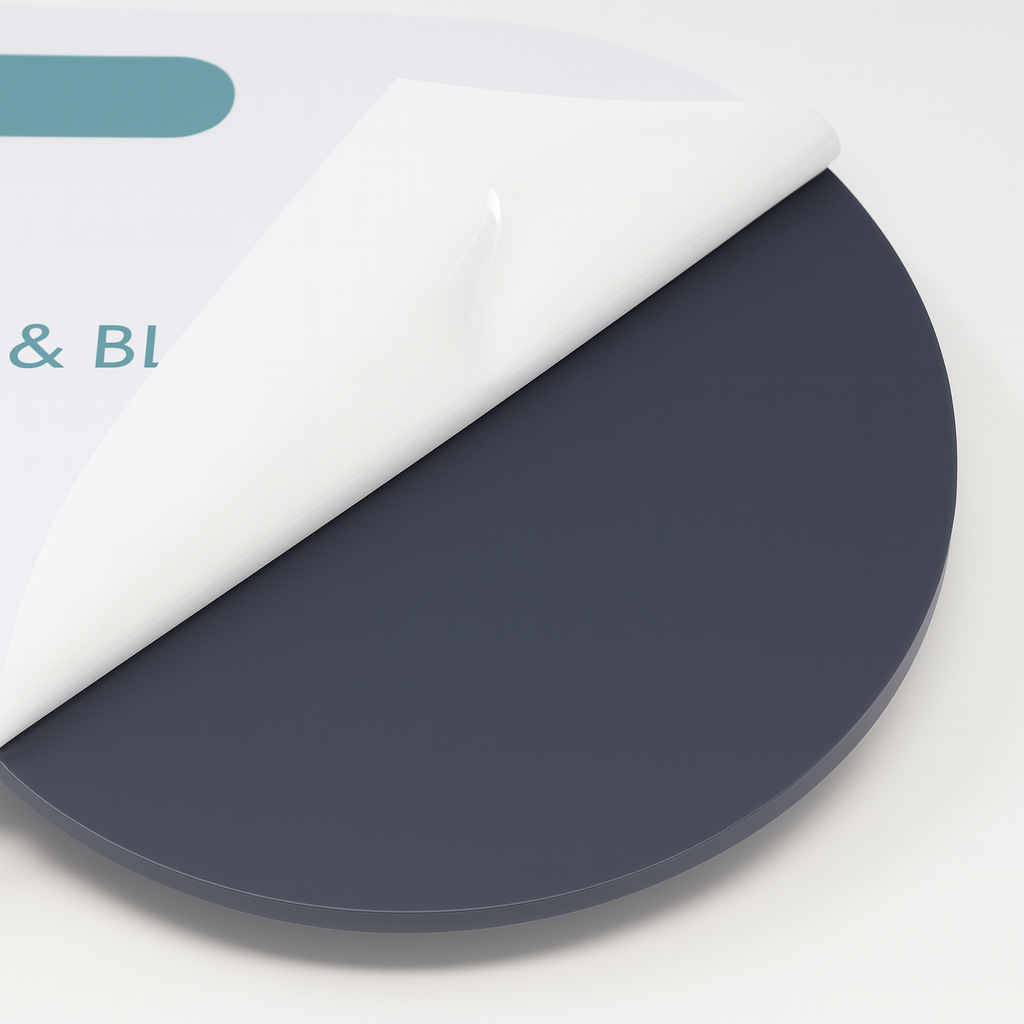 Rond verre acrylique gris 3 mm - Diamètre 95 cm (950 mm) - Disque verre synthétique - Plaque PMMA XT - Plexiglass - 4