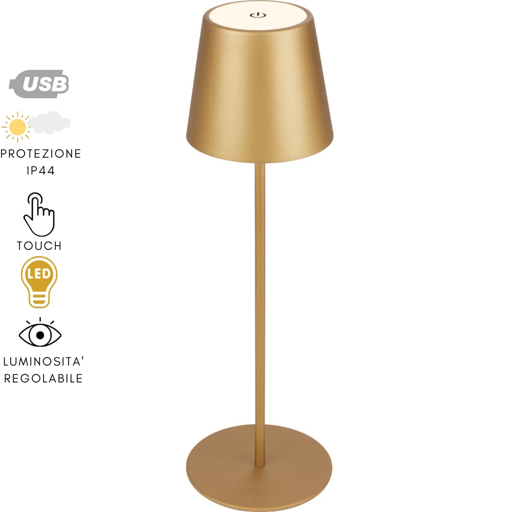 Lampada Da Tavolo Senza Fili In Confezione Da 2, Lampada Da Scrivania A LED Ricaricabile, Lampada Touch Dimmerabile Con 3 Temperature Di Colore | Leroy Merlin