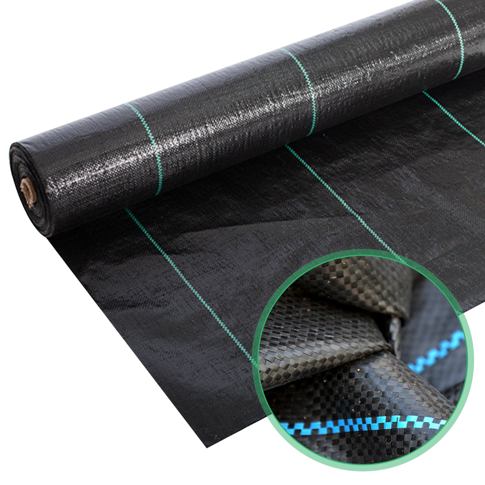 Xabian Telo anti-erbacce, 150 g/m², extra largo, 2 mx10 m = 20 m², permeabile all'acqua, estremamente resistente agli strappi e elevata stabilizzazione dei raggi UV