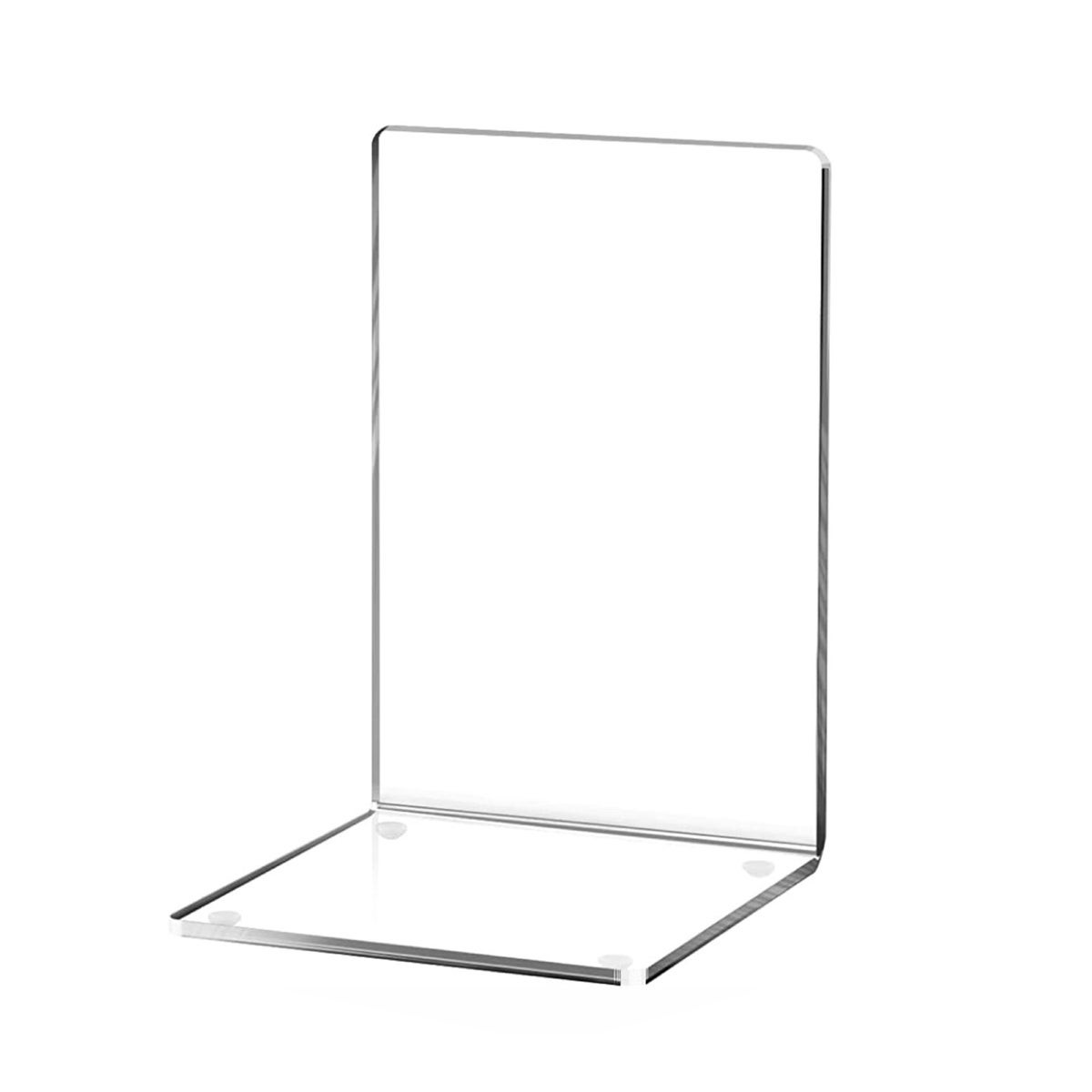 Serre-livres en acrylique transparent et réutilisable, paquet de 4 Transparent - 2