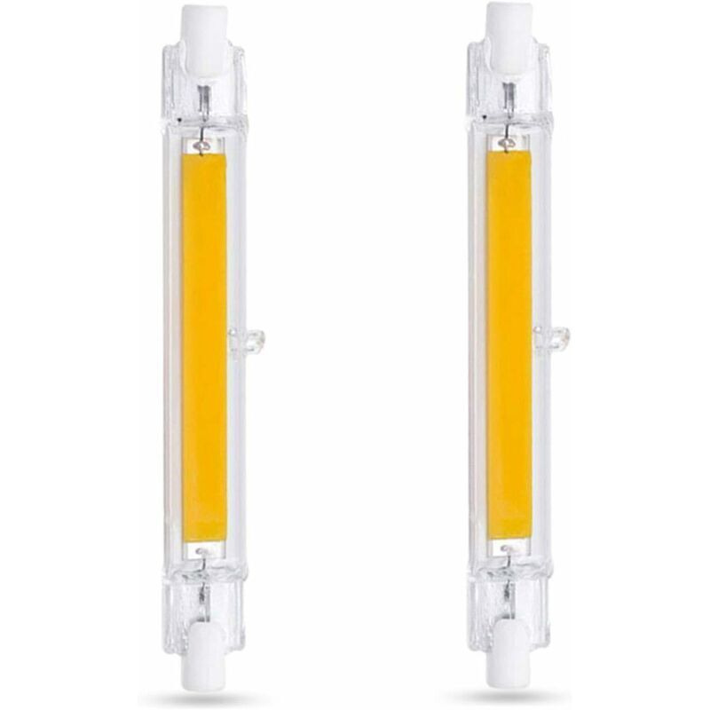Bombilla LED R7S 118 mm 10 W blanco cálido 3000 K, 1000 LM , bombilla ...