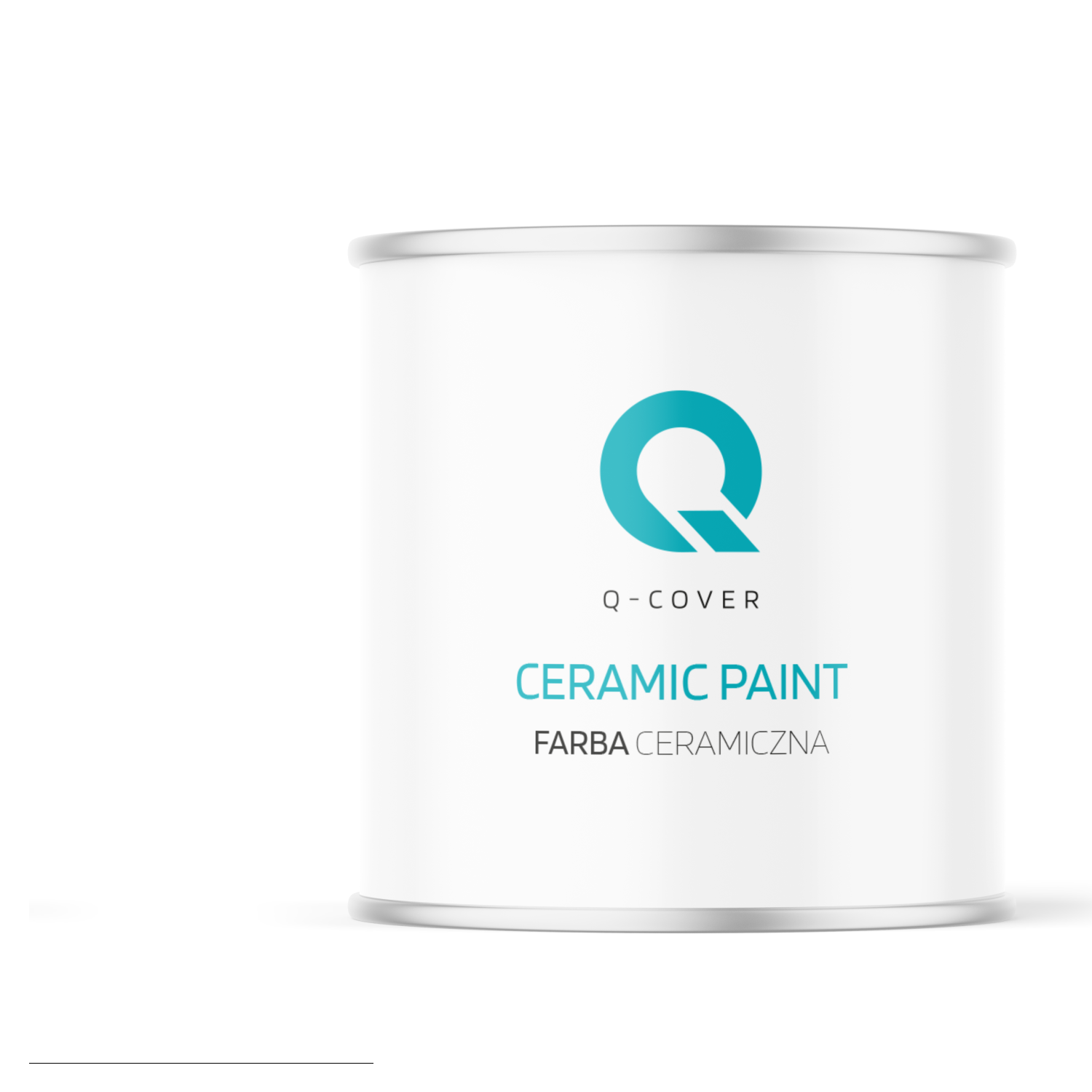 Farba Ceramiczna Do Ścian i Sufitów Q-Cover Śnieżny biały Głęboki Mat 2L