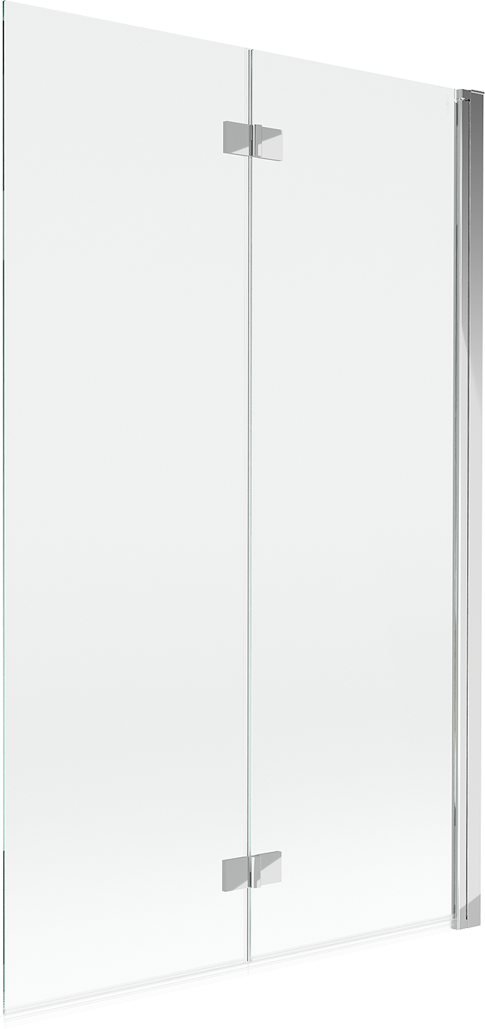 Mexen Mist parawan nawannowy 2-skrzydłowy prawy 110 x 150 cm, transparent, chrom - 8A9-110-002-01-00-P