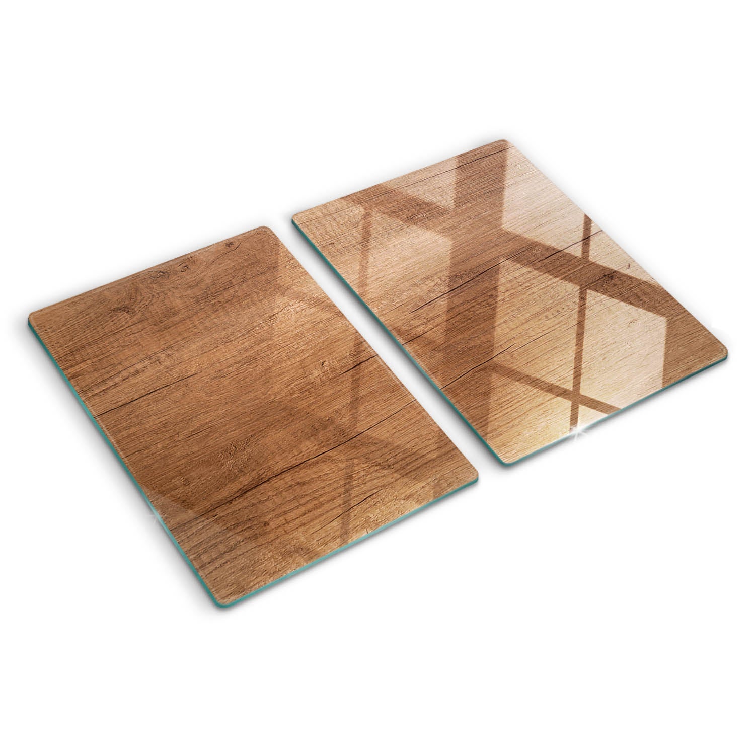 Szklana deska do krojenia Tulup Kształt prostokątny - 2x40x52 cm - Drewno