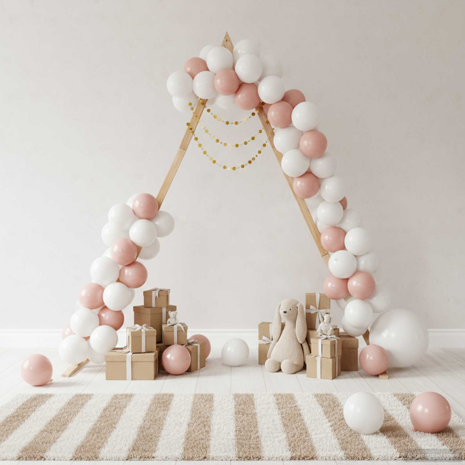 Arche de mariage Marron Clair 202 x 95 x 254 cm vidaXL - 5