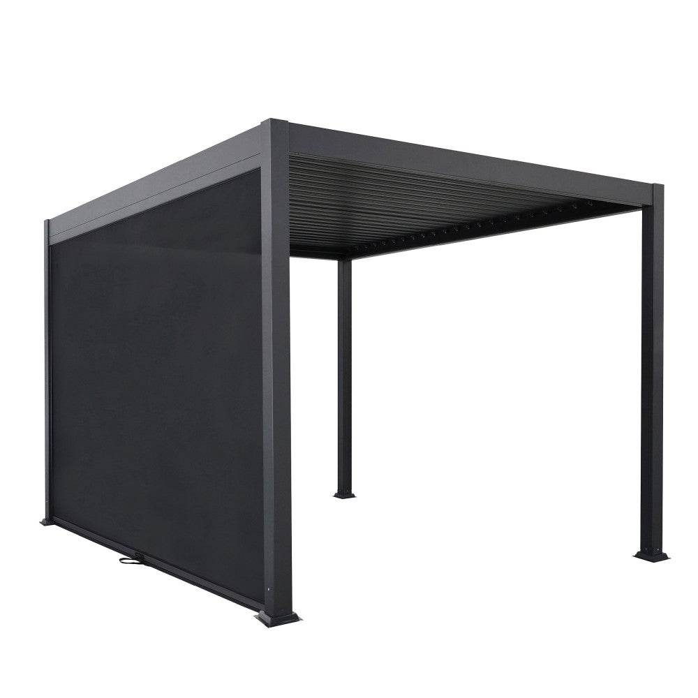 Store pour pergola bioclimatique Tero 4 m rideau enrouleur accessoire - 4