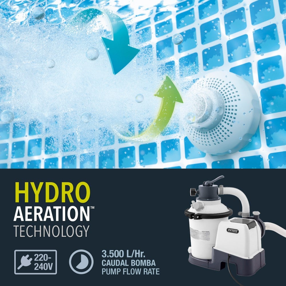 Intex 26642 - Pompa Filtro a Sabbia Krystal Clear, Flusso Acqua 3500 L/h - 5