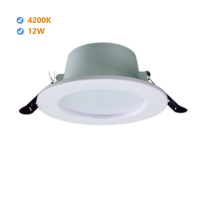 Downlight LED "oasis" okrągły wpuszczany downlight 12W 3000K biała ramka