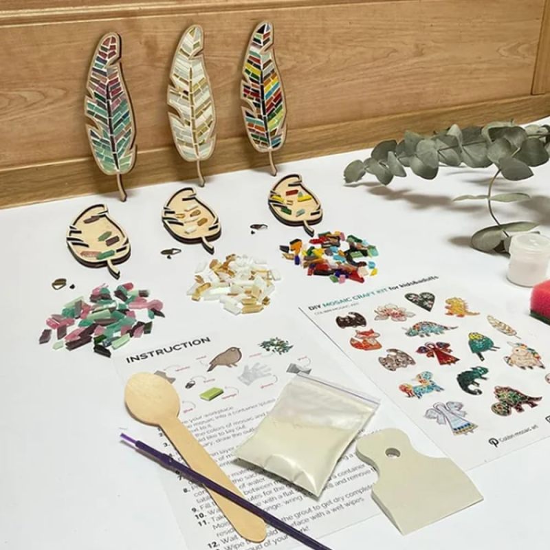 Kit de mosaïque DIY, Carreaux de mosaïque en verre DIY pour loisirs créatifs, Loisirs créatifs pour adultes et adolescents - 4