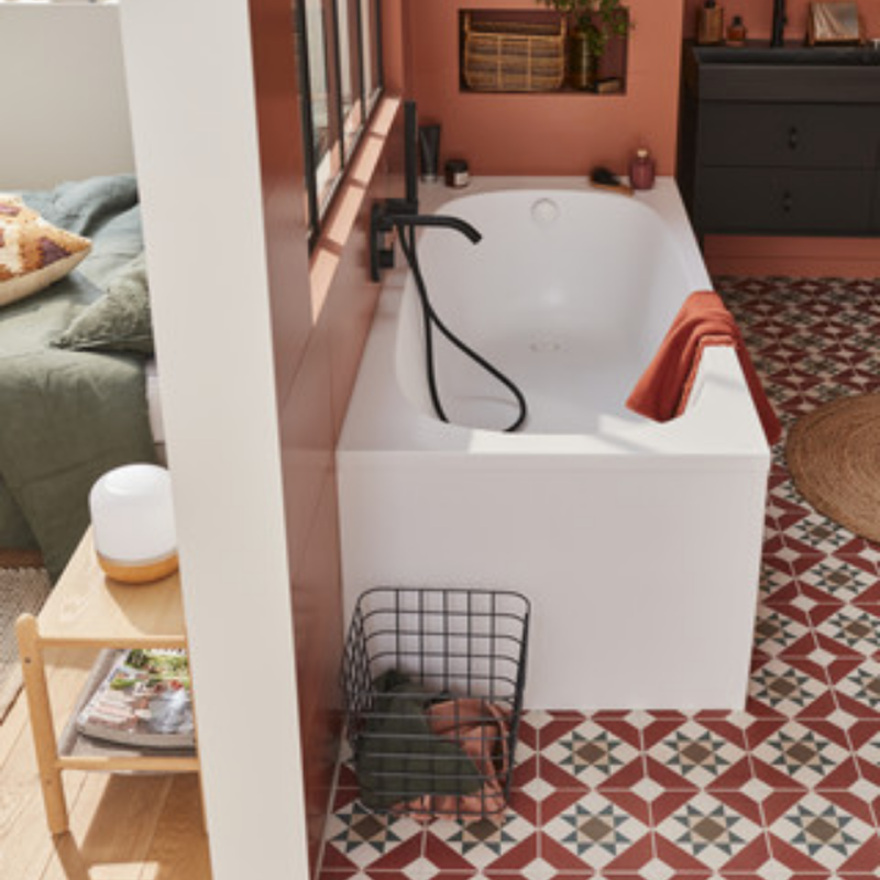 Baignoire droite 170 x 75 JACOB DELAFON Bastille blanc brillant - 6