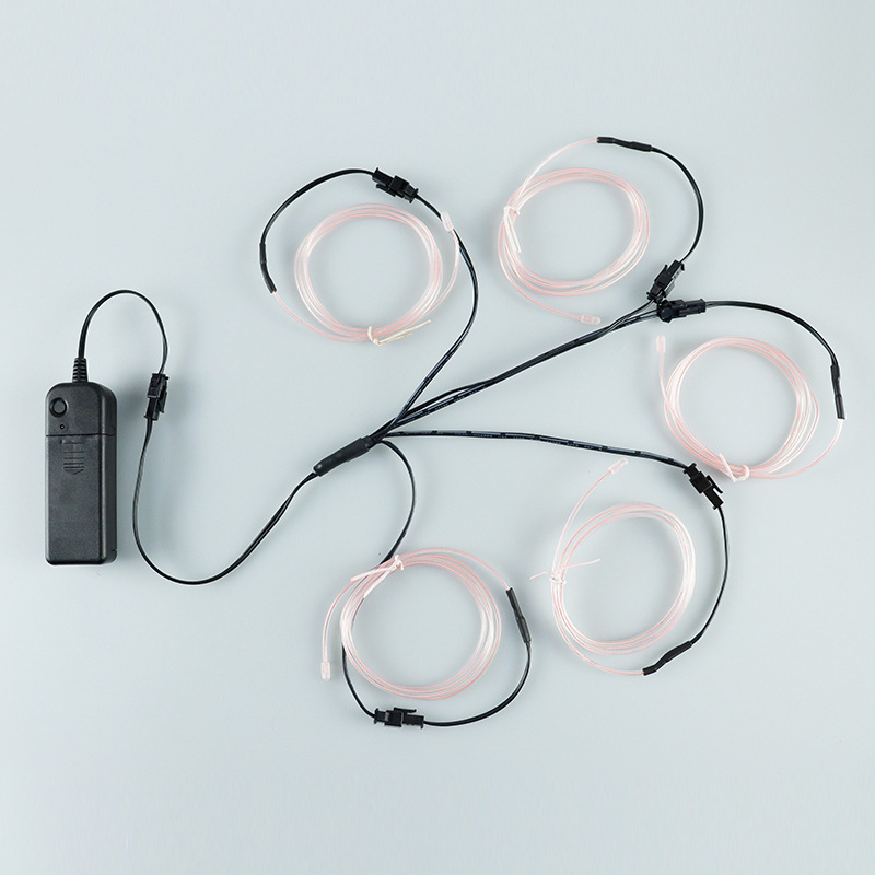 Zasilany bateryjnie zestaw oświetleniowy liniowy, jasne światło dekoracyjne, 1M, biały