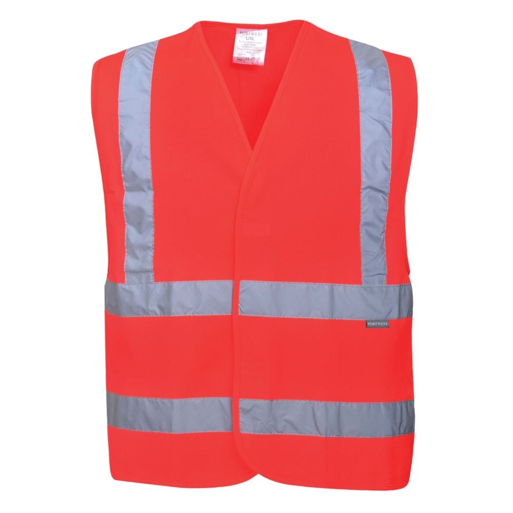 Portwest C470RERS/M Gilet ad Alta Visibilità con Due Bande e