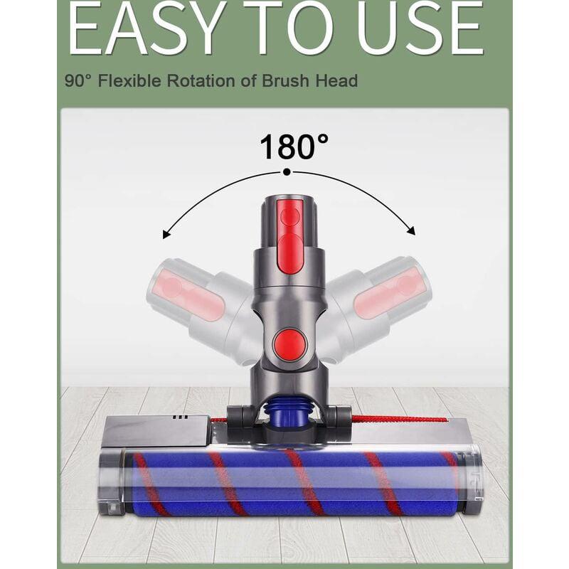 Brosse compatible avec accessoire aspirateur Dyson V10 V8 V7 V11 avec dégagement rapide pour nettoyer les tapis, sols, carrelages - 3