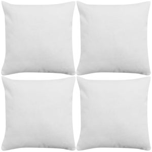 Set 4 Federe per Cuscini in Simil-Lino Nero 40x40 cm | -it