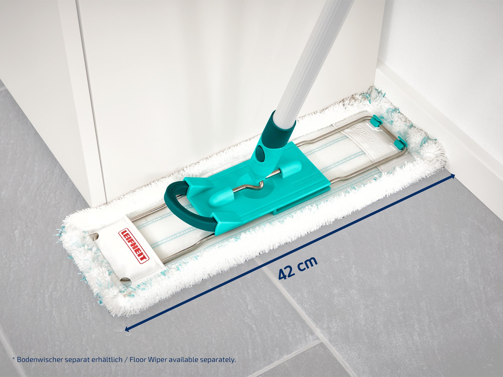 Leifheit housse Superduster Floor XL 55388, housse de rechange pour balai serpillière Profi XL, tous sols, lot de 2 - 5