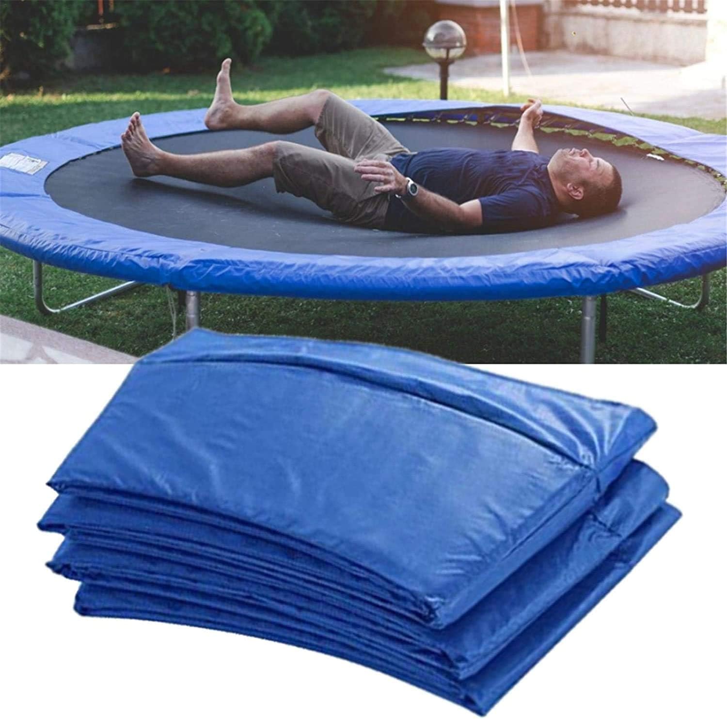 Osłona sprężyn do trampoliny - Zamienna poduszka bezpieczeństwa do okrągłej trampoliny, kompatybilna z okrągłą ramą trampoliny o średnicy 2,4 m