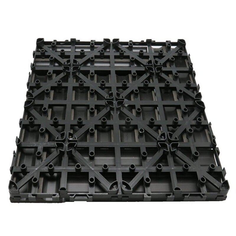 Pack dalle terrasse 1m² bois composite classic (11pcs 30x30cm) - Gris carbone - 3