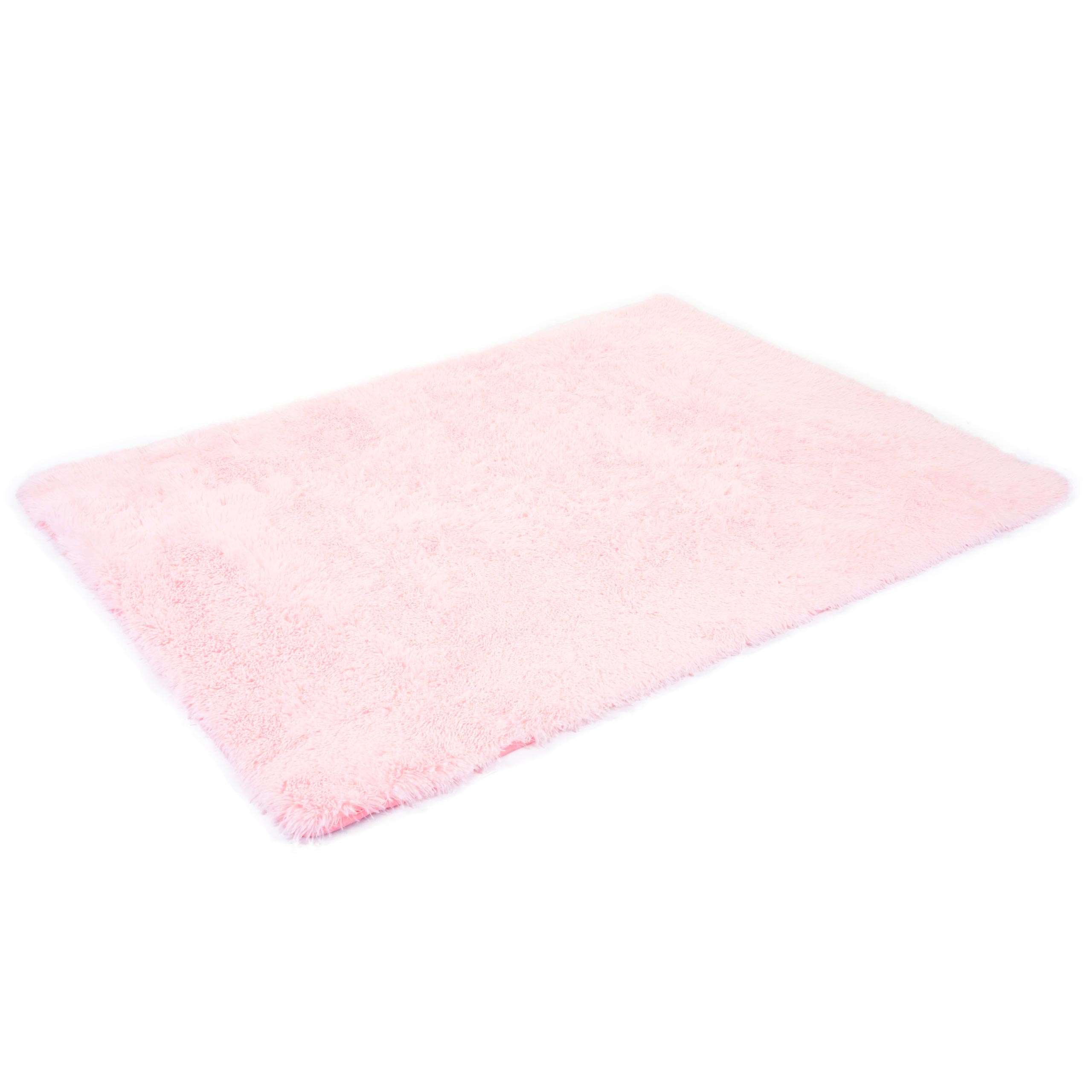 Alfombra hwc-f69, alfombra de moqueta pelo alto pelo largo, tejido/textil mullido suave 230x160cm ~ rosa