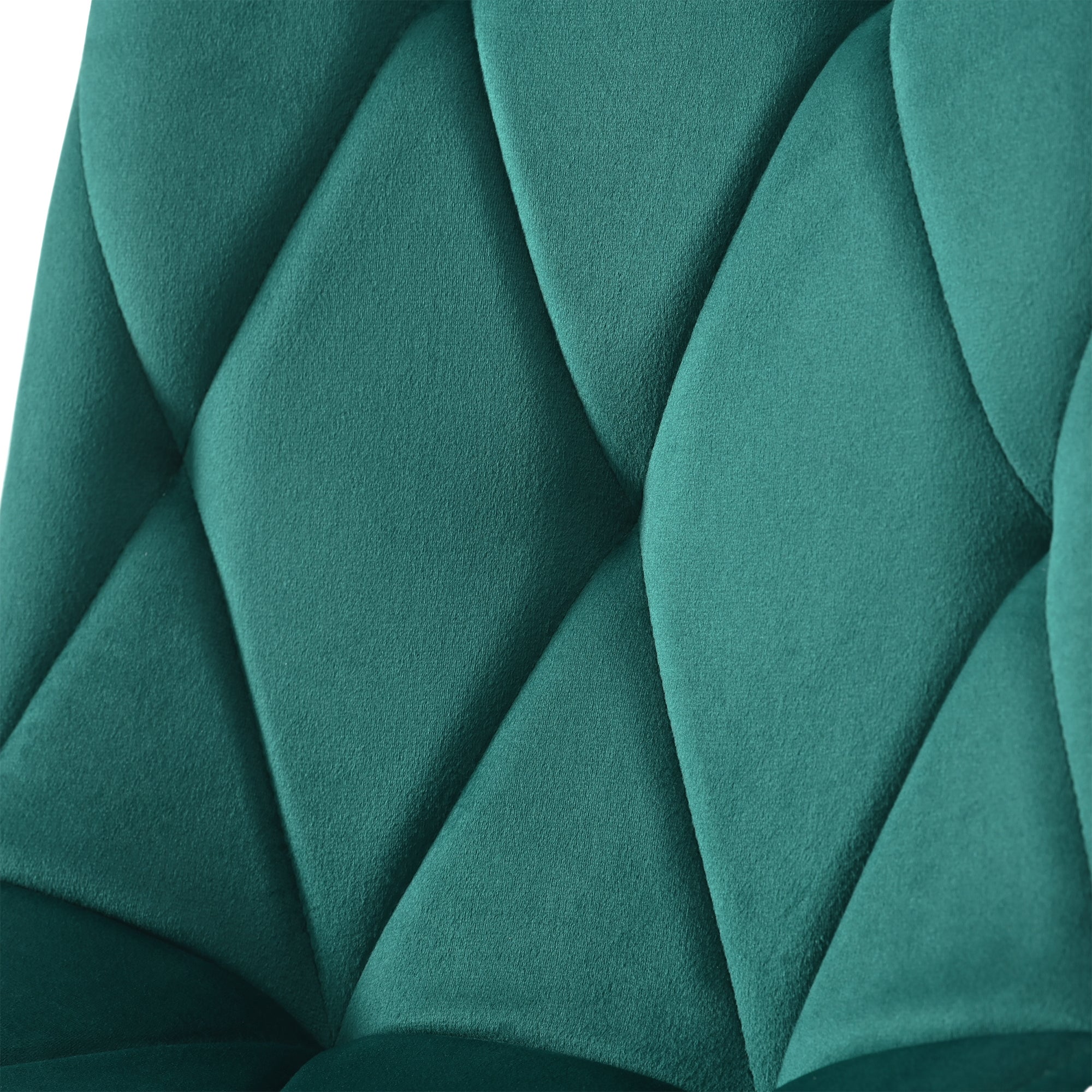 Set tavolo da pranzo + 4 sedie - velluto e gambe in metallo dorato - verde - 9