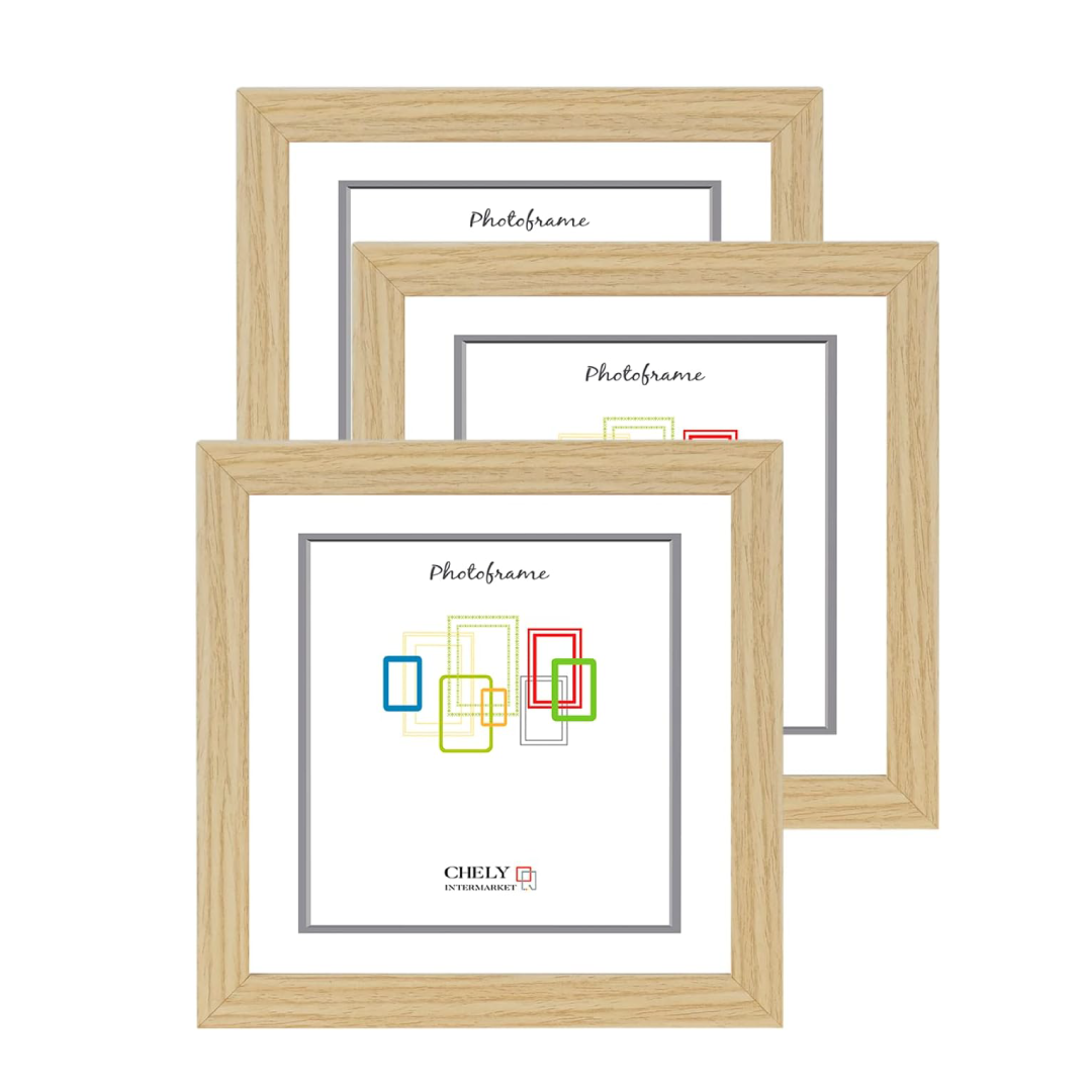 Cadre Diplôme Mural 30x40cm Chely Intermarket - Pack De 4 Cadres Noir En Bois Pack Cadres Muraux 30x40