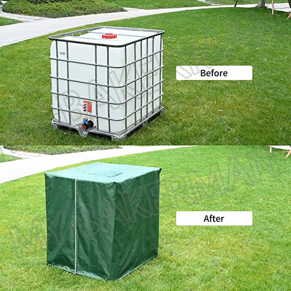 Copertura Per Fusti Da 210 Litri | Copri Fusto Per Raccolta Acqua,Protezione Per Mobili Da Giardino Prato E Percorsi Contro Neve Polvere E Intemperie - 11