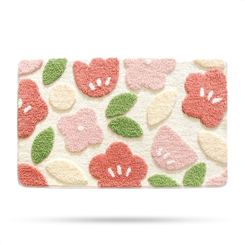 Śliczna mata łazienkowa, mata antypoślizgowa, miękka mata pod prysznic, zabawna pluszowa mata podłogowa z mikrofibry, chłonąca wodę, 40x60 cm