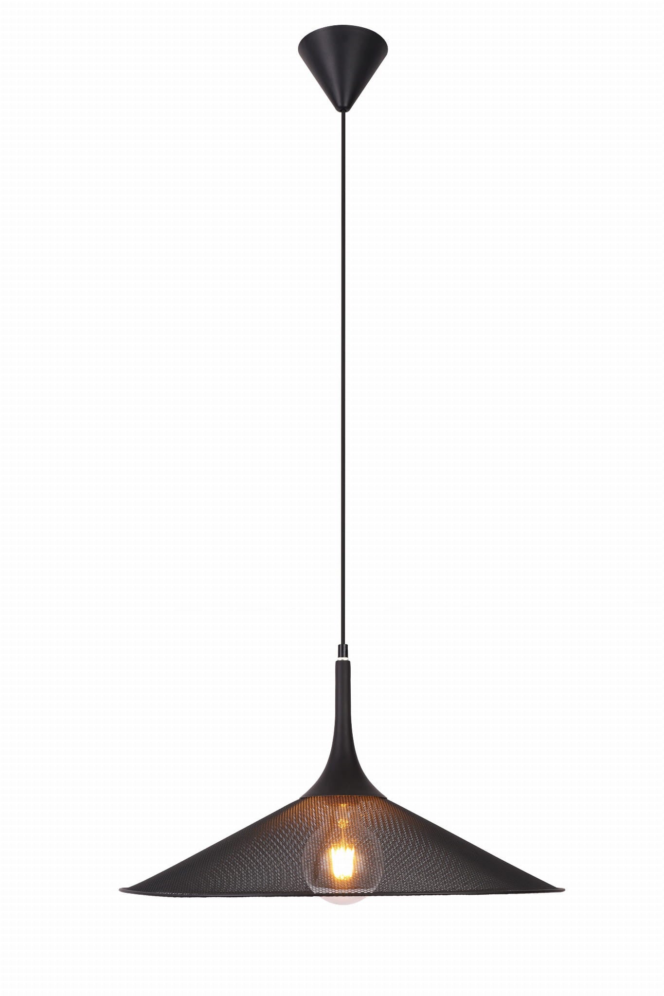 Lampa wisząca Kiruna czarna 1xE27x40W wym: 110 x 50 x 50 cm metal Candellux