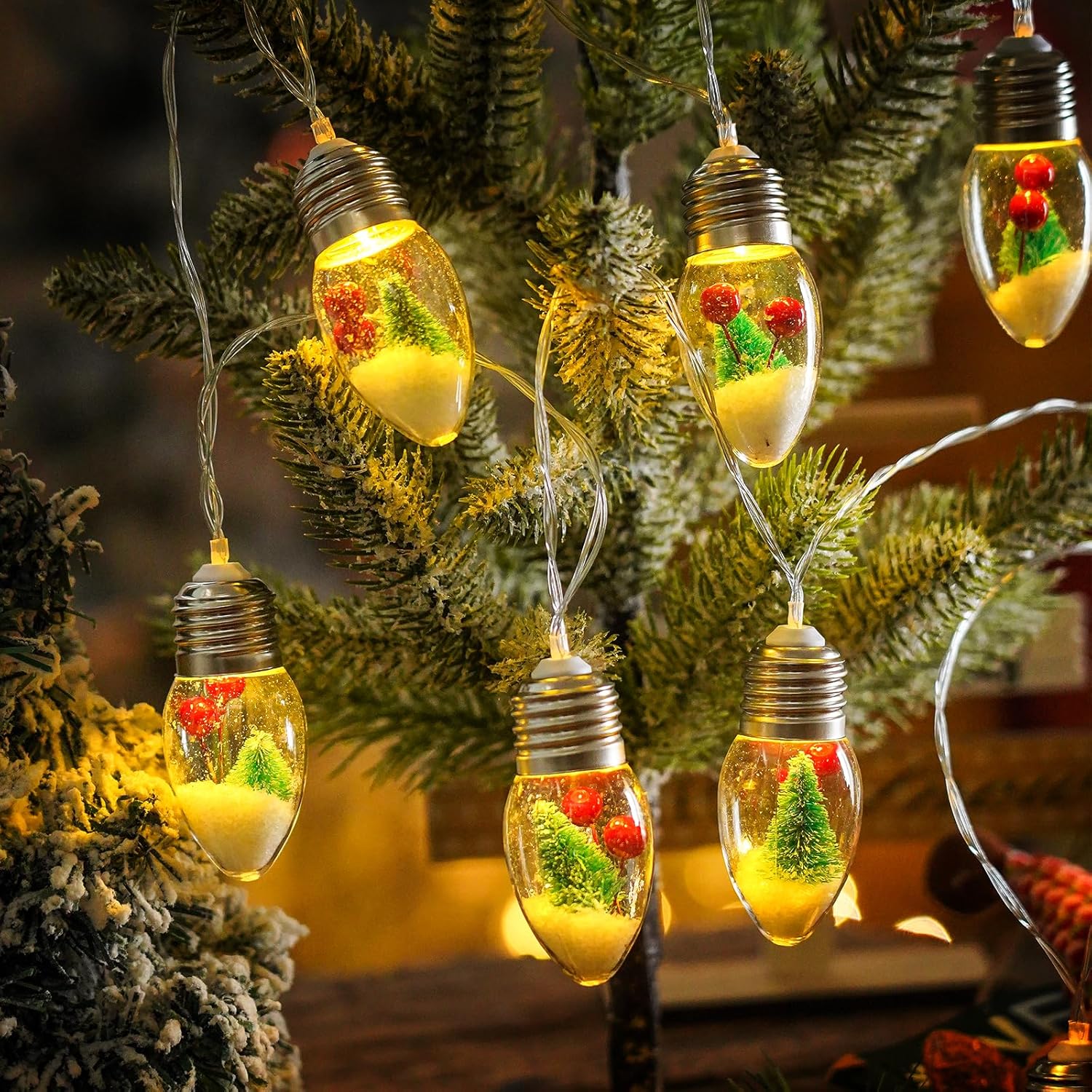 Guirlande lumineuse DEL à piles - 20 DEL - Multicolore - 1,93 m