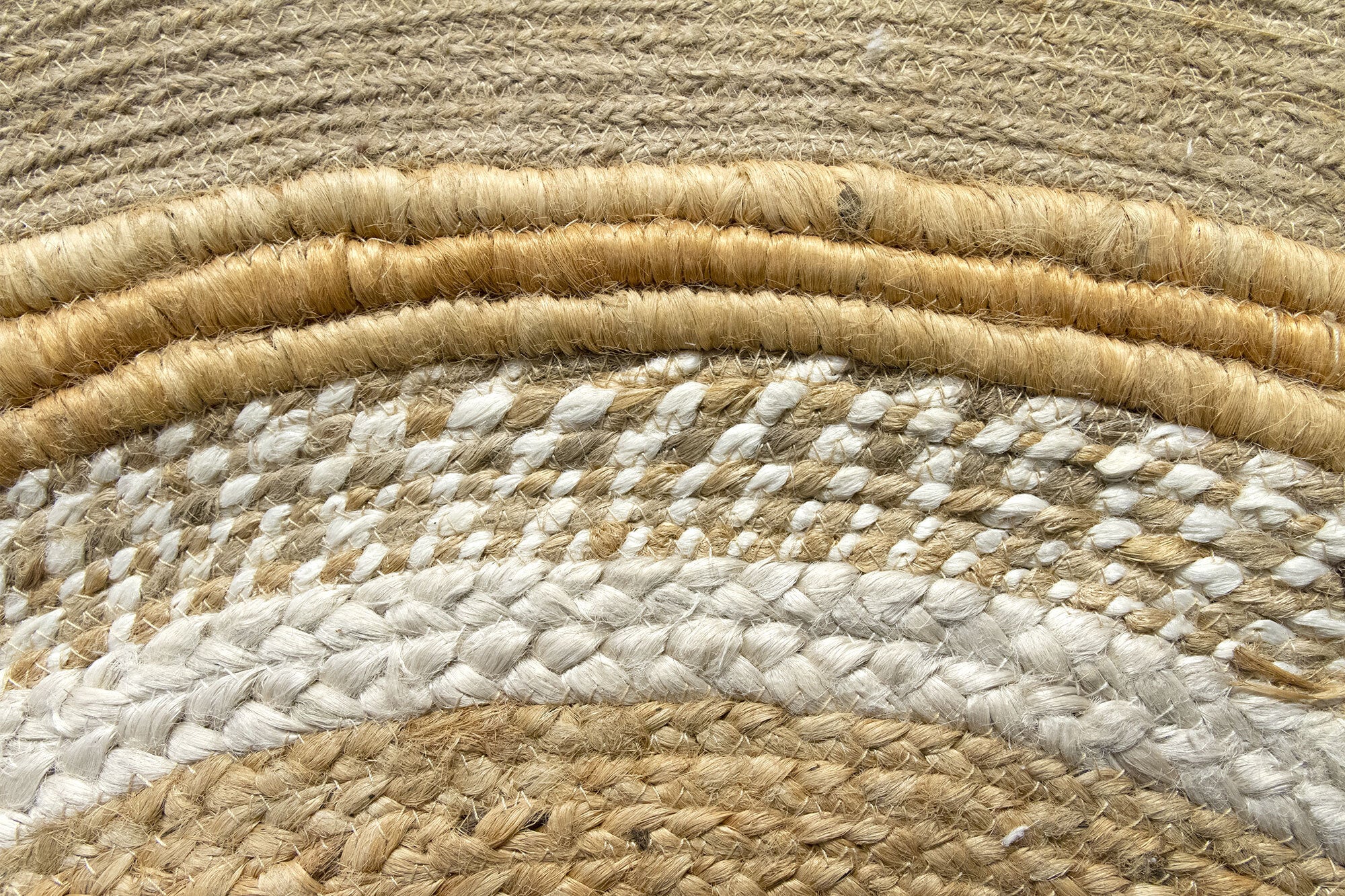 HAMID -Tapis de jute Cairo 120x120 - 4